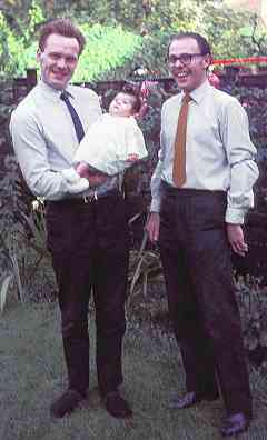 Tony Davies & Jeff Kelly
with baby Kelly September 1968