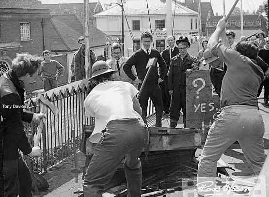 Piano breaking contest Rag Day 1963
