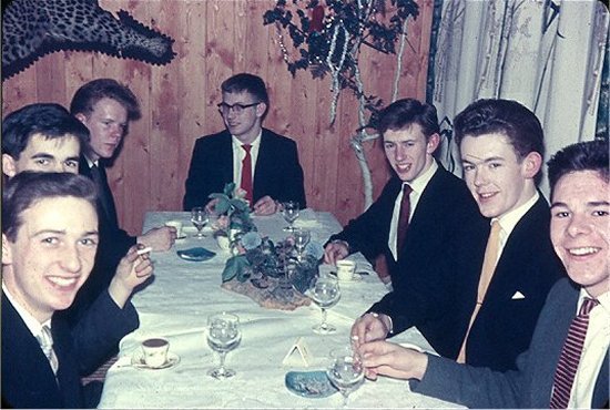 Clockwise from Left: Gerry Coombs, Keith Richardson, Tony?, Alan Redgrove, Jim Gregory, Clive Cheadle, Dave Harries