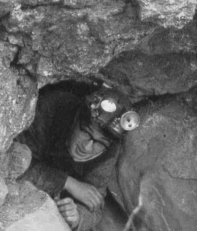 Me cautiously emerging from the entrance to Agen Allwed (Brecon Beacons) dreaming of my first pint.  Trips were usually on a Sunday and since South Wales was 'dry' at the time, the race to the English Border after a trip was frantic.