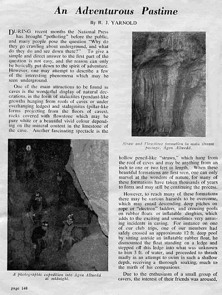 This is Bob Yarnold's article in the November 1959 edition of the site magazine FOCUS