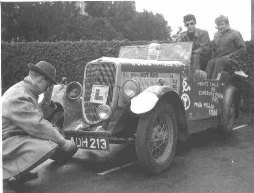 Outside park View
l to r: Phil Treseder with handle,
John Penwarden, Peter Prest,
Frank Hawkins