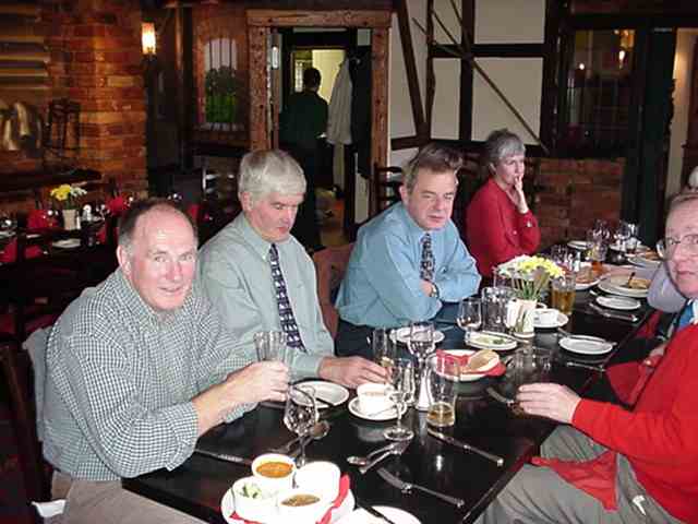 Tim Saunders, Mart, Larner, Chis Turner, with Tone drinking again