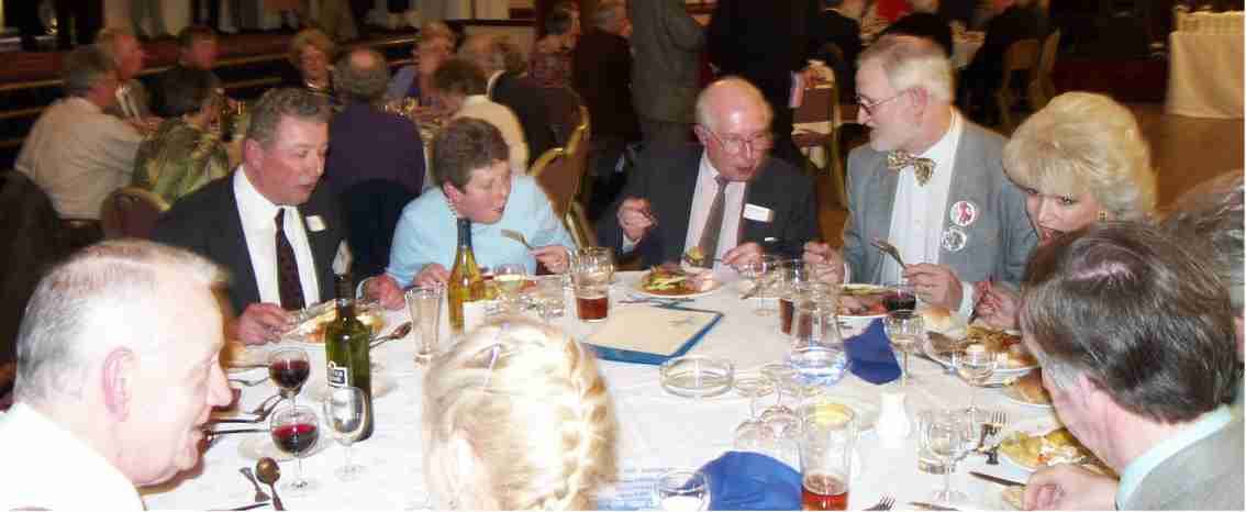 Left foreground: Sid Marsh ('57);rear: John Marshall, John Howell,Martin Richardson (all '56)