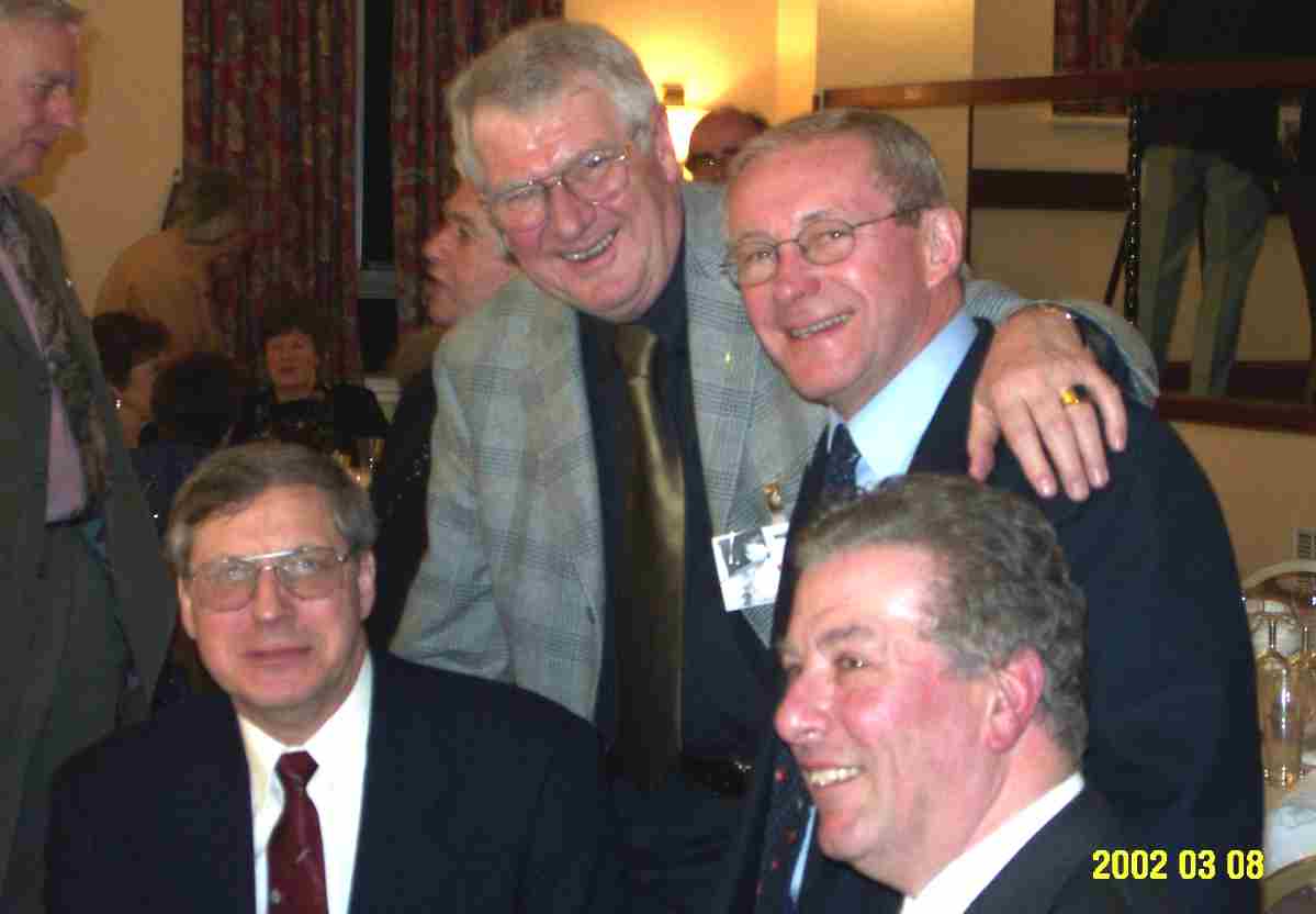 Front: Mike Green, John Marshall;rear: Ian Barnett,Mike Tyler (all '56)