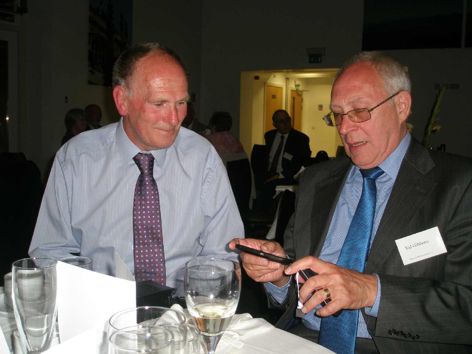 Tim Saunders and Sid Gibbons trying to fathom it out