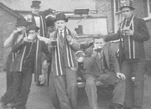 The Beardmore taxi which performed valiantly including a trip to Hull (Baz Spink's home) where we went through a five-bar gate in dense fog on the way home.  At the time, Baz was the only one with a driving license.
